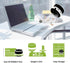 Ogrmar Portable Cordless Mini Desktop Vacuum, Dust Cleaner for Home Office Keyboard, Black