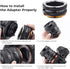 K&F Concept IV PRO C/Y-NEX Lens Mount Adapter, Manual Focus Compatible with Contax/Yashica SLR Lens to Sony-E NEX Mount