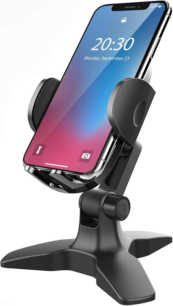 APPS2Car Heavy Duty Phone Stand - Adjustable Desktop Holder for Video Calls, Compatible