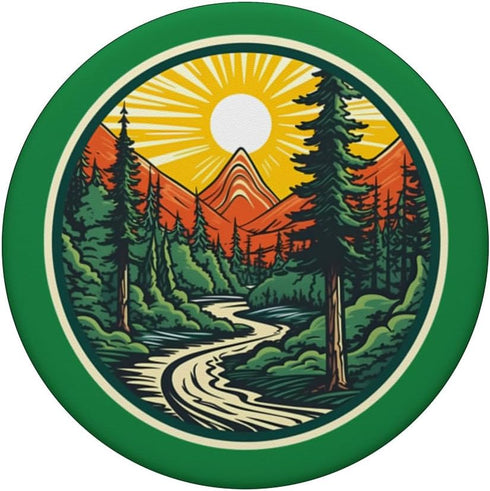 Wildlife Mountain Forest Hiking Outdoor PopSockets Standard PopGrip for Men Women Kids