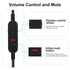 Cloud Alpha Cable with Mute & Volume Controls, Compatible with Hyperx Cloud Mix and Logitech Gaming Headsets, 6.6ft