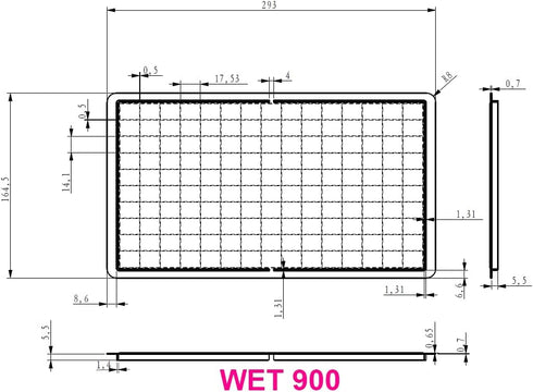 SAM4S ER-920, ER-940, SPS-320, SPS-340 Overlay Flat Keyboard Wet Cover Silicone