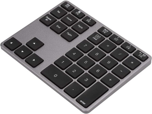 Bluetooth Numeric Keypad, 35 Keys Ultra Thin Number Pad, Bluetooth 5.0 Rechargeable for Tablet, Windows,