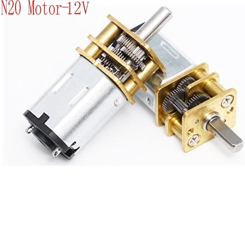 BYDGUMEI 12V 1000RPM N20 Motor,GA12-N20 3mm (3 DC Mini Reduction Gear Reduction Mini Metal Gear Box Gear Motor Axis
