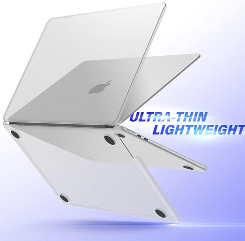 IBENZER Compatible with 2024 2023 2022 MacBook Air 13 inch Case - Hard Shell, Sleeve, Keyboard Cover, Type-C Adapter