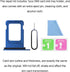 ASDAWN SIM Card Slot Tray Holder Replacement for iPhone 13, Waterproof Rubber Ring & SIM Pin (Blue)