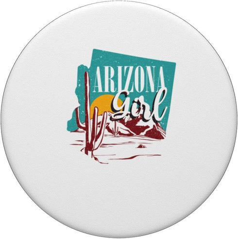 Arizona Girl Cactus Desert AZ Roots Heritage PopSockets Standard PopGrip for Women