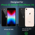 BESINPO Military Drop Shockproof Magnetic Case for iPhone SE 2022/2020/8/7, Black, with Tempered Glass Protector,
