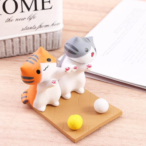 Cute Cat Smartphone Holder Stand, Cartoon Animal Phone Desk Holder, Decorative Home Ornaments for Birthday Gifts