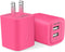 AILKIN Wall Charger, USB Plug Fast Charging Block, 2 Port Travel Brick Power Adapter Cube for iPhone 15/14/13/12