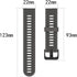 3-Pack Silicone Bands for Garmin Forerunner 945 Smartwatch, Replacement Strap (Black, White, Green)