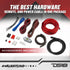 DS18 AK4 Complete 4 Gauge CCA Amplifier Installation Wiring Kit - Ampkit for Connections, Brings Power to Your Radio,