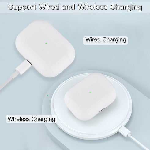 Wireless Charging Case Replacement for AirPods Pro Gen 1 & 2 with Bluetooth Pairing Sync Button