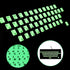 English Luminous Keyboard Stickers, Glow in The Dark Protective Film for Laptop PC Alphabet Button Layout