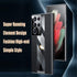 Samsung Galaxy S22 Ultra Case 5G, Luxury TPU Carbon Fiber & Leather Back Cover, Shockproof Phone Case Black