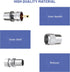 Anina PL259 Coaxial Connectors UHF Male Solder Plug with Reducer for RG8 RG59 RG8x LMR-400, 2-Pack