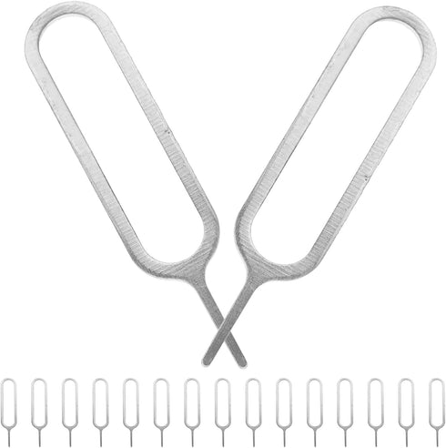 ELEOUTI 500pcs Sim Card Removal Tool and Sim Tray Ejector Needles for Silver
