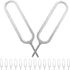 ELEOUTI 500pcs Sim Card Removal Tool and Sim Tray Ejector Needles for Silver