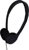 Maeline On-Ear Headphones - Black - 3.5 mm Plug - 1 Pack - Perfect for Music Lovers!