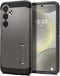 Spigen Tough Armor Case for Galaxy S24, Gunmetal, with Kickstand & Military-Grade Protection