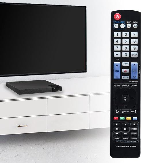 Universal Remote Control AKB73615379 Replacement for LG Plasma LCD LED HDTV, Blu-ray Disc Players