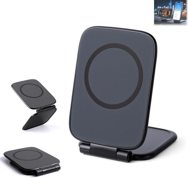 Generic Ultra-Thin Foldable Magnetic Car Phone Mount,Ultrathin Adjustable Magnetic Phone Holder for Car,Portable