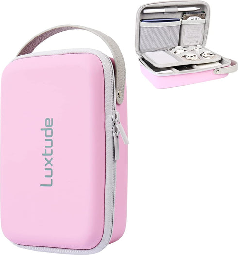 Luxtude Electronic Organizer Travel Case, Portable Tech Bag for Apple Accessories/Magic Mouse/SD/Cash/Card/Pen