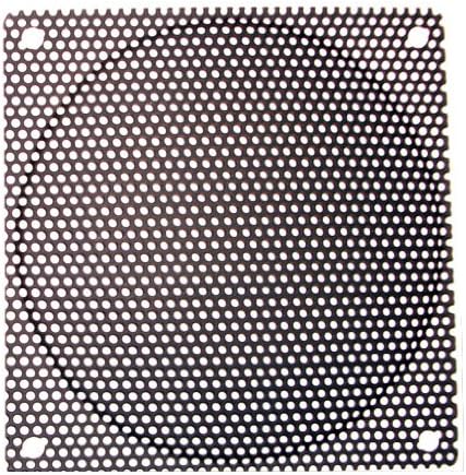 120mm Black Steel Mesh Filter Grill, 1.1mm Diameter Hole