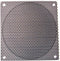 120mm Black Steel Mesh Filter Grill, 1.1mm Diameter Hole