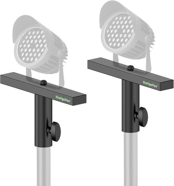 T-Bar Lighting Extension DJ Lighting Stand, Cross Bar for Speaker Stand Tripod Mount