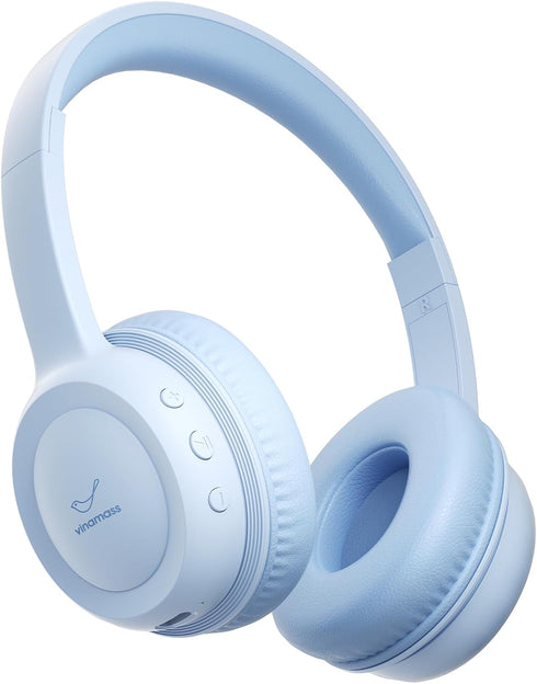 Kids Bluetooth Headphones, Wireless Over-Ear Headphones with 85dB Volume Limiter, 30H Playtime, Adjustable Headband