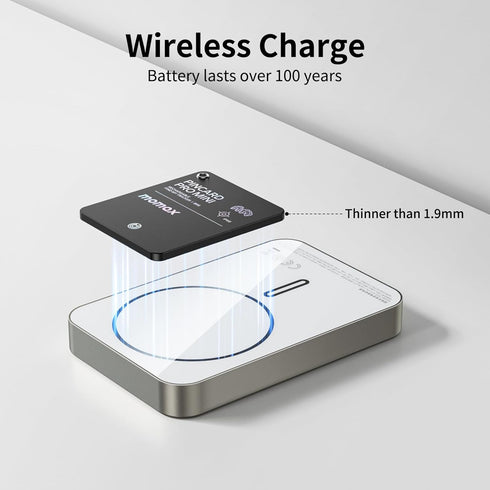 Momax Rechargeable Bluetooth Tracker, Key Finder IP68 Waterproof, Up to 328ft Range, Smart Tracking Tag for Keys, Bags, Luggage, Wallet and More, Mini Size, iOS Only