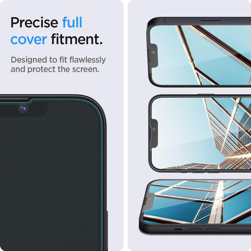 iPhone 13 Mini Spigen GlasTR EZ FIT Tempered Glass Screen Protector - 2 Pack with Sensor Protection
