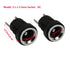 YXQ 5.5mmx2.1mm DC Power Supply Jack 2 Pin Socket Female Panel Mount Connector, 6-Pack