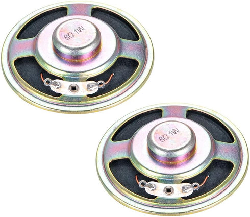 uxcell 1W 8 Ohm DIY Speaker 57mm Round Shape Replacement Loudspeaker, 2pcs