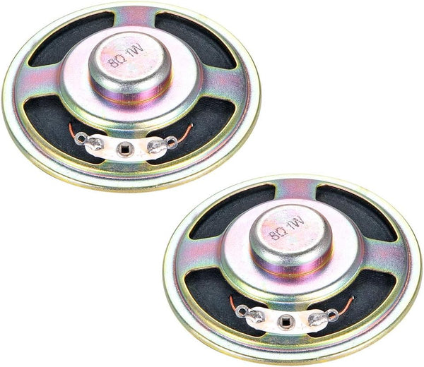 uxcell 1W 8 Ohm DIY Speaker 57mm Round Shape Replacement Loudspeaker, 2pcs