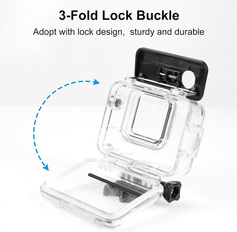 PULUZ Waterproof Case for Insta360 Ace Pro, Diving Housing for Underwater Photography, Waterproof Down to 60m