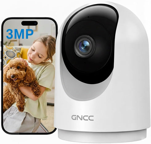 GNCC Indoor Security Camera, 2K Cameras for Home Security with Motion Detection, Baby/Pet