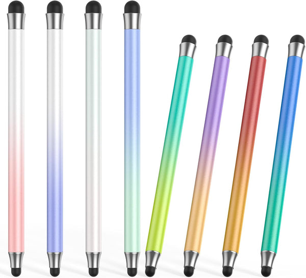 OOCLCURFUL Stylus (8Pcs), 2 in 1 Stylus Pen for Touchscreen, High Precision and