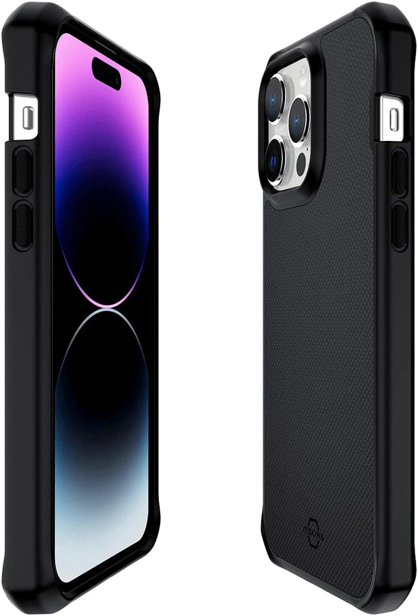 Itskins Ballistic R Nylon Protective Phone Case for iPhone 14 Pro Max - Slim Hybrid, Heavy Duty Shockproof Cover