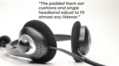 Manhattan 3.5mm Stereo Headset with Mic - 6.5ft Cable, Volume Control, 3-Year Warranty - Ideal for Desktop & Laptop -
