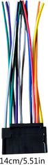TNNOKL 16 Pin Plugs Car Stereo Radio Music Player Cable Player Adapter Wiring Harness Connector Replacement Essential