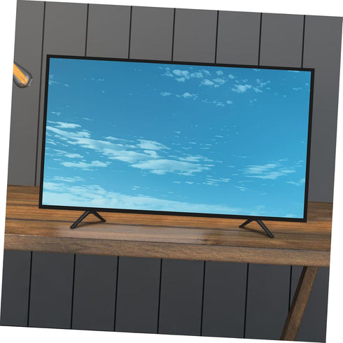 Tv Stand Base with Adjustable Plastic Legs Double Hole Design for Tabletop Tvs Easy Installation Robust Stability