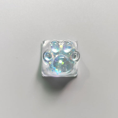 Cat Claw Keycap, Cute Transparent Resin ESC Keycap Replacement for Cherry MX Mechanical Keyboard DIY Decoration