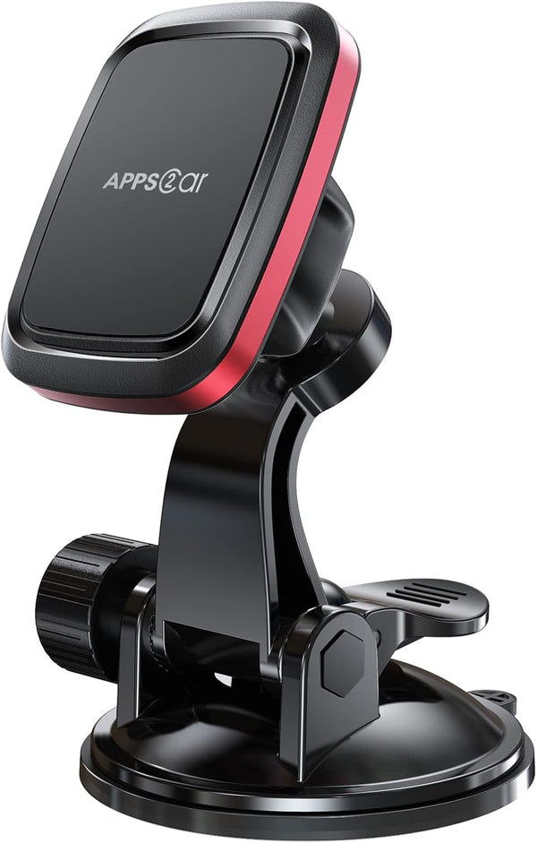 APPS2Car Magnetic Car Phone Mount with Adjustable Arm & 6 Strong Magnets for iPhone 13 Pro 12 Pro Xs XS Max XR, Samsung