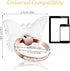 DOPENSPI 4PCS 360Rotation Transparent Phone Ring Holder, Adjustable Butterfly Cell Phone Ring Cellphone Kickstand Grips