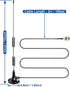 BINGFU 20-1300MHz Police Scanner Antenna Magnetic Base HF VHF UHF Two Way Ham Radio BNC Male Antenna Compatible