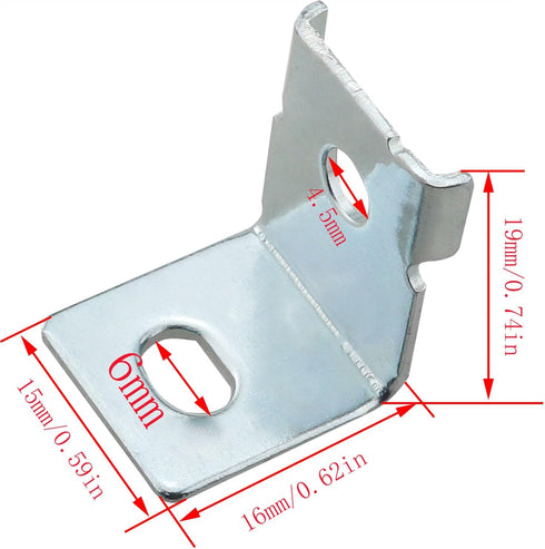 CHENJIN 15PCS Metal Switch Power Supply Mounting Brackets with Screws - Universal AC/DC Switch Power Supply