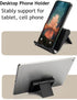JUSDIQIR Cell Phone Stand for Desk Foldable Cell Phone Holder Desk Tablet Holder Mobile Phone Dock, Multi-Angle