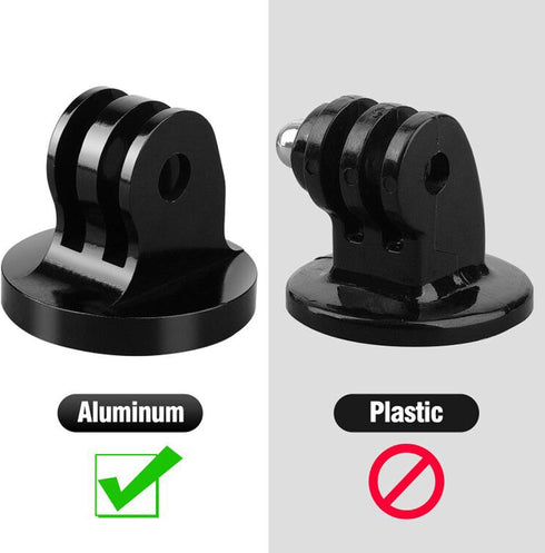 ChromLives 1/4 Tripod Mount Adapter Compatible for Gopro, 2 pack 1/4 20 Aluminum Adapter Mount for Tripod Compatible with Gopro Hero 11,10, 9, 8, 7, 6, 5, 4, 3+, 3, 2, 1 HD, DJI Osmo Action and More